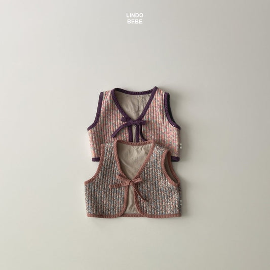 Flower quilted vest