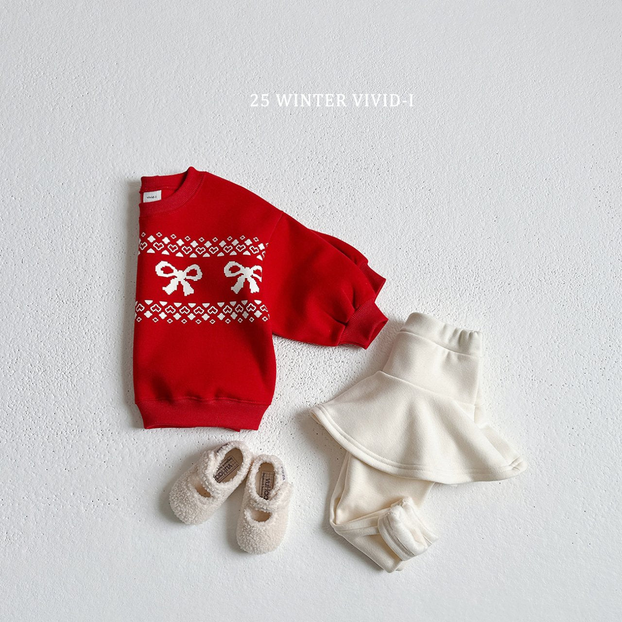 Winter fleece-lined skirt leggings