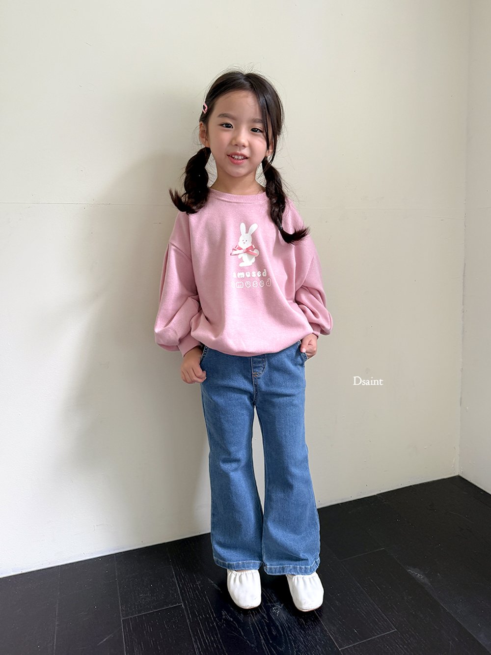Amused pink ribbon sweatshirt
