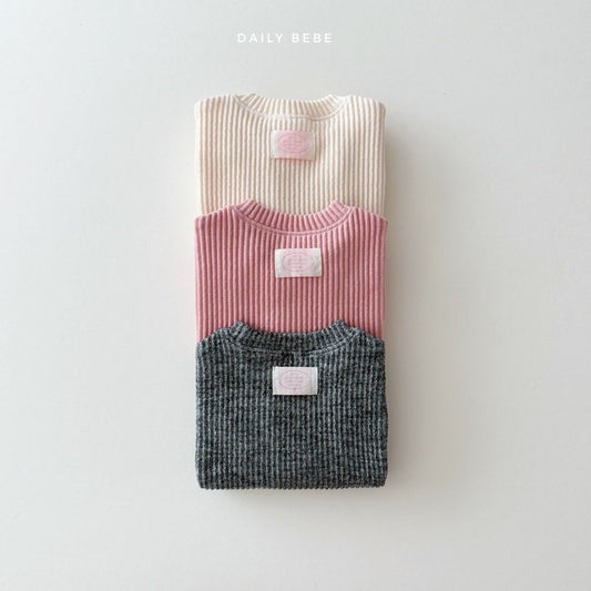 Daily ribbed knit sweatshirt