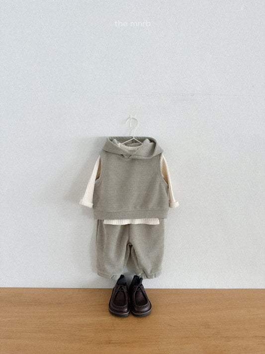 Snow hooded vest