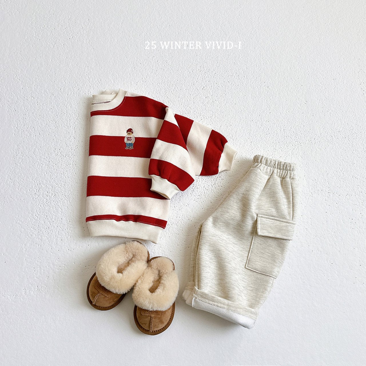 Striped bear sweatshirt