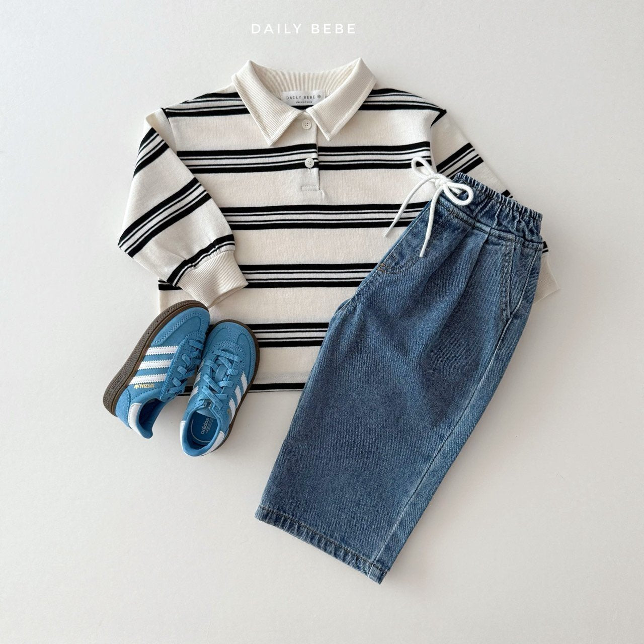 Collar striped shirt