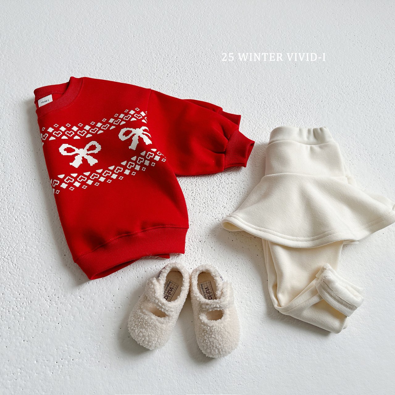 Winter fleece-lined skirt leggings