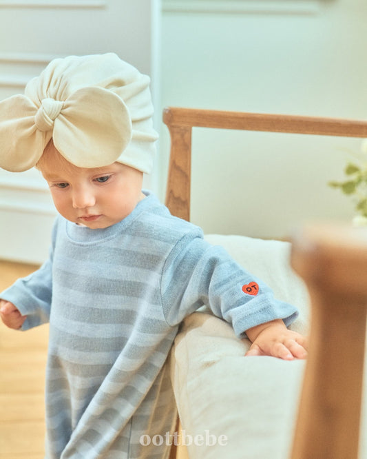 Mixed stripes onesie