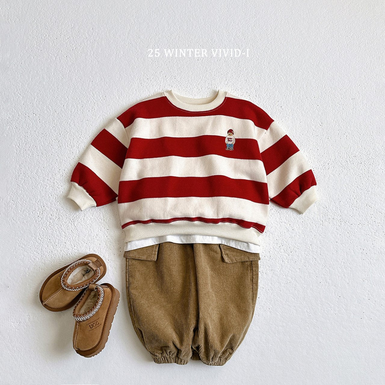 Striped bear sweatshirt