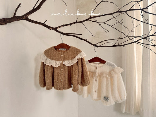 Lace yolk cardigan