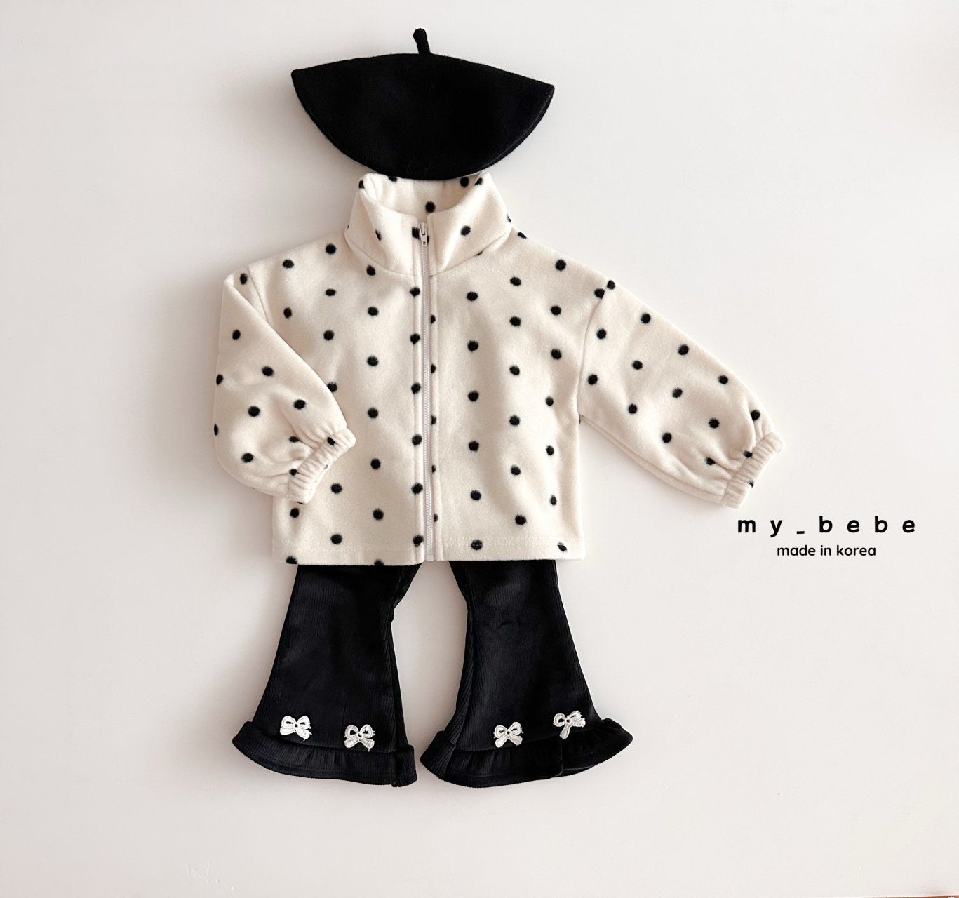 Printed fleece zip up