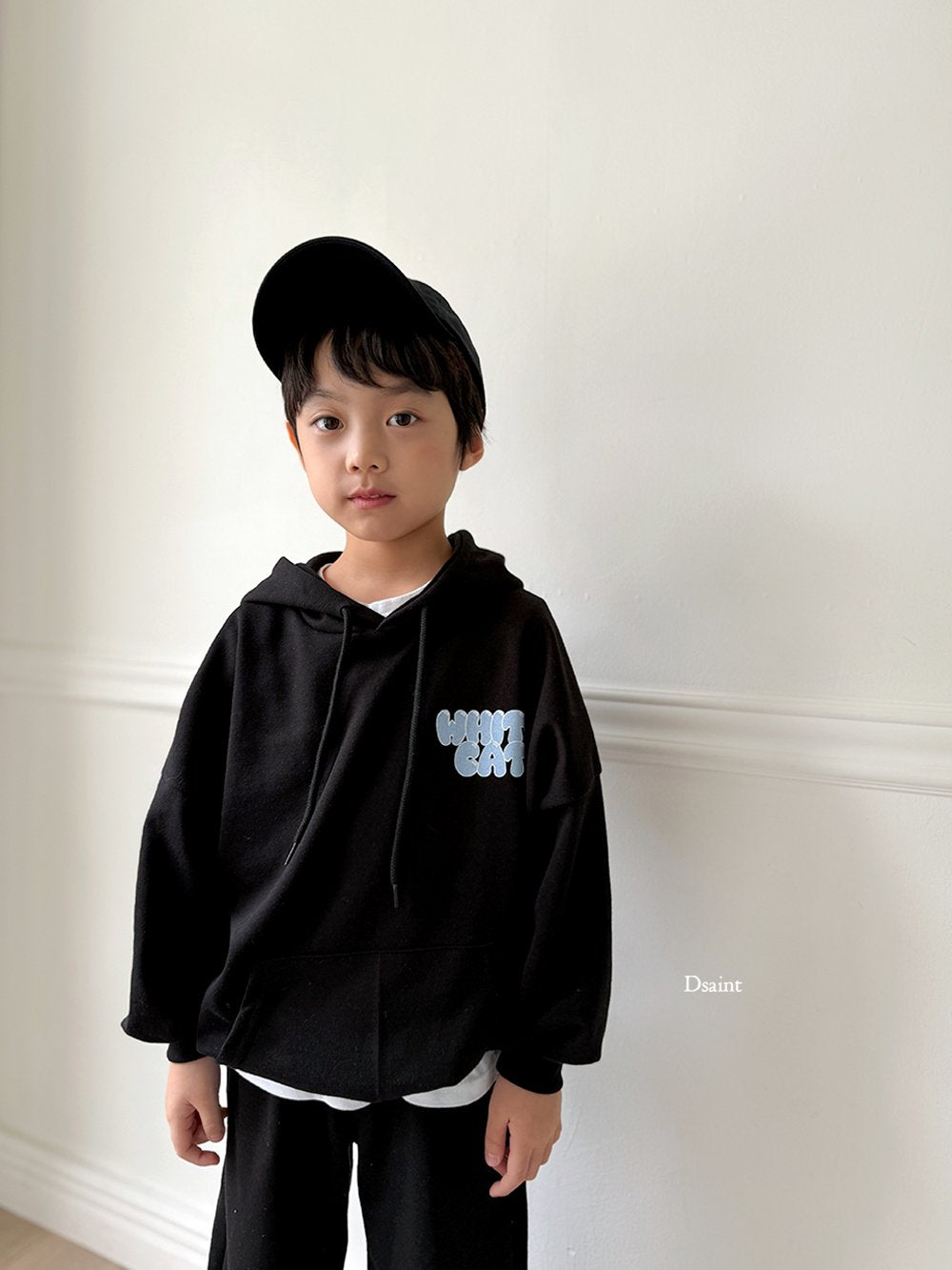White cat hoodie set
