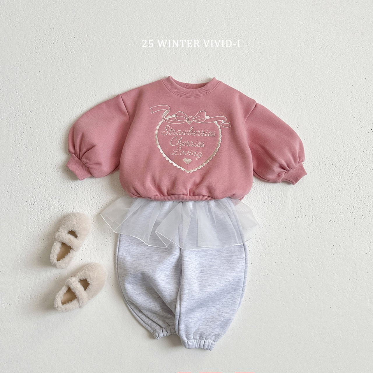 Fleece-lined chiffon skirt pants