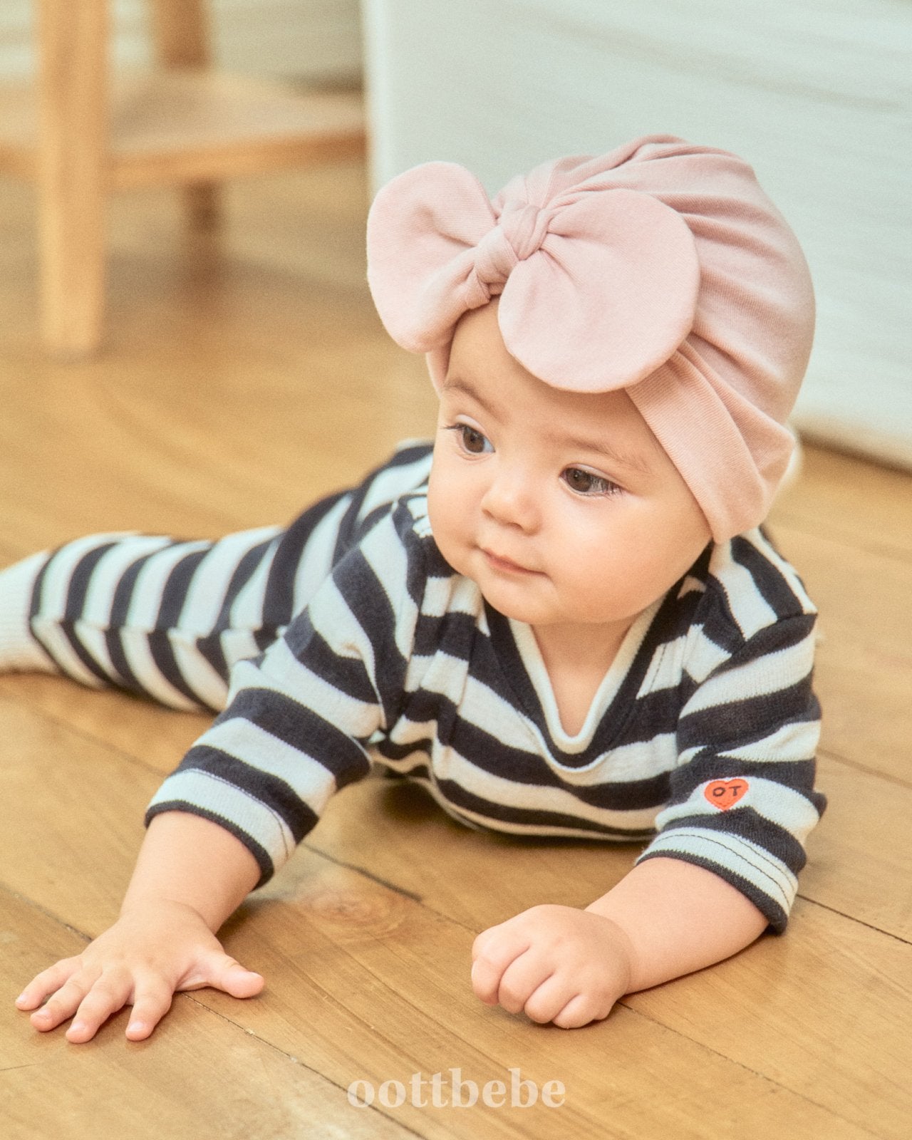 Mixed stripes onesie