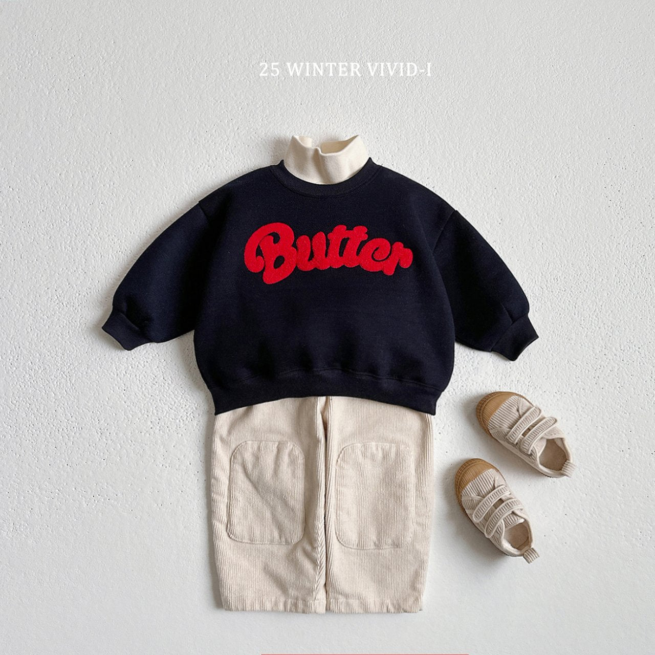 Butter boucle embroidered sweatshirt