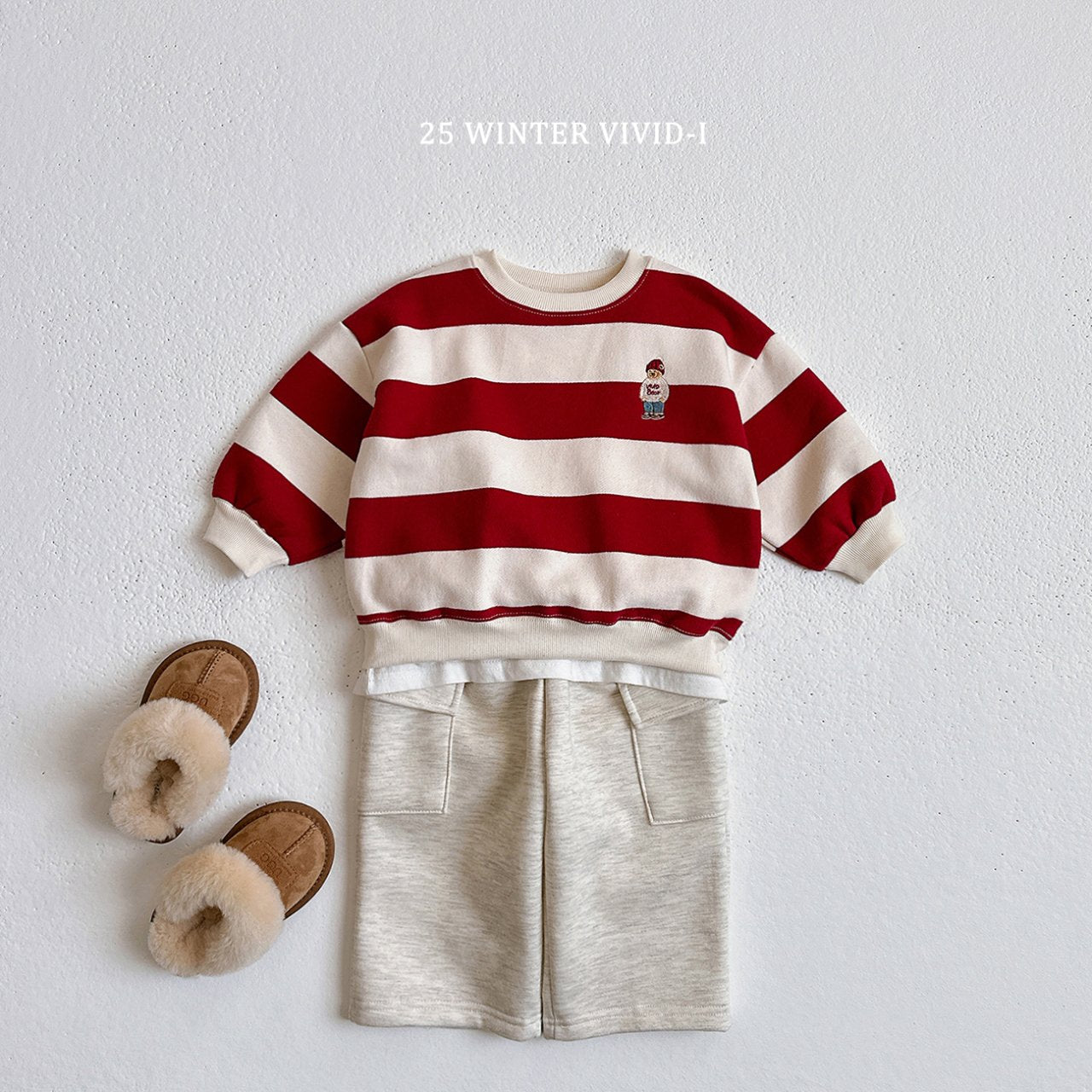 Striped bear sweatshirt