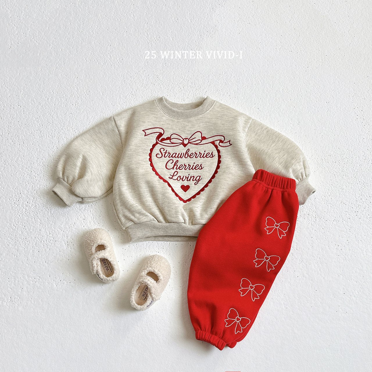 Ribbon embroidered pants