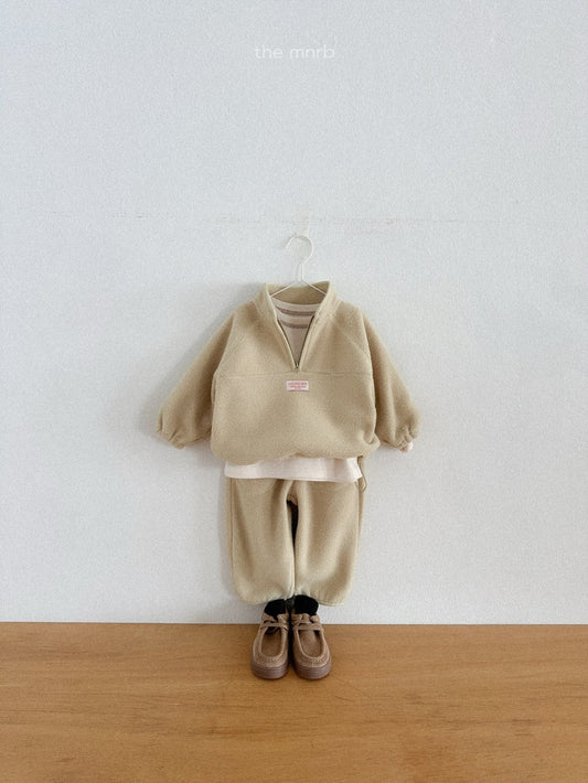 King fleece half zipup