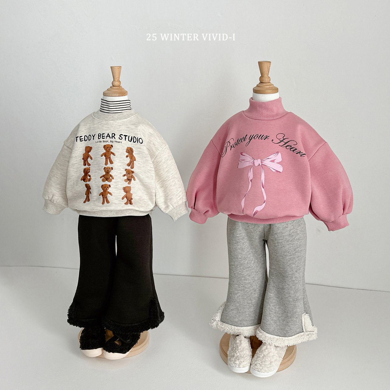 Wool slit pants