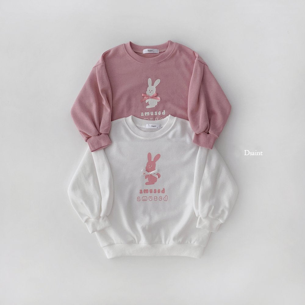 Amused pink ribbon sweatshirt