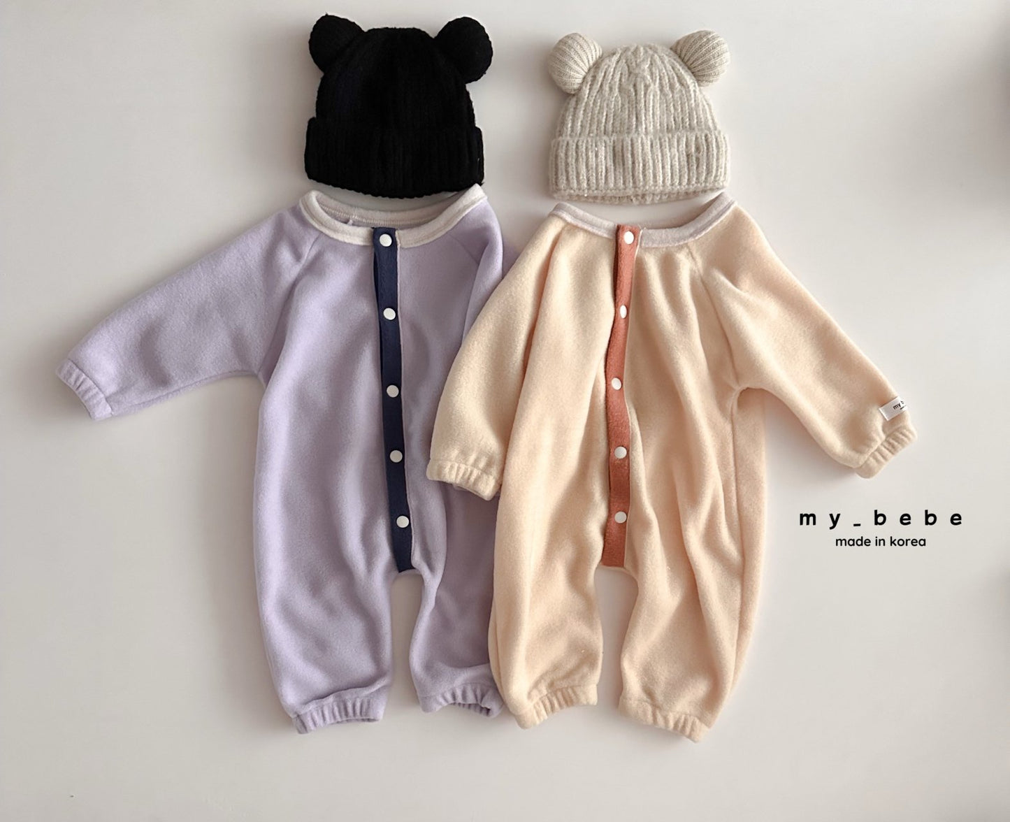 Snap fleece body suit