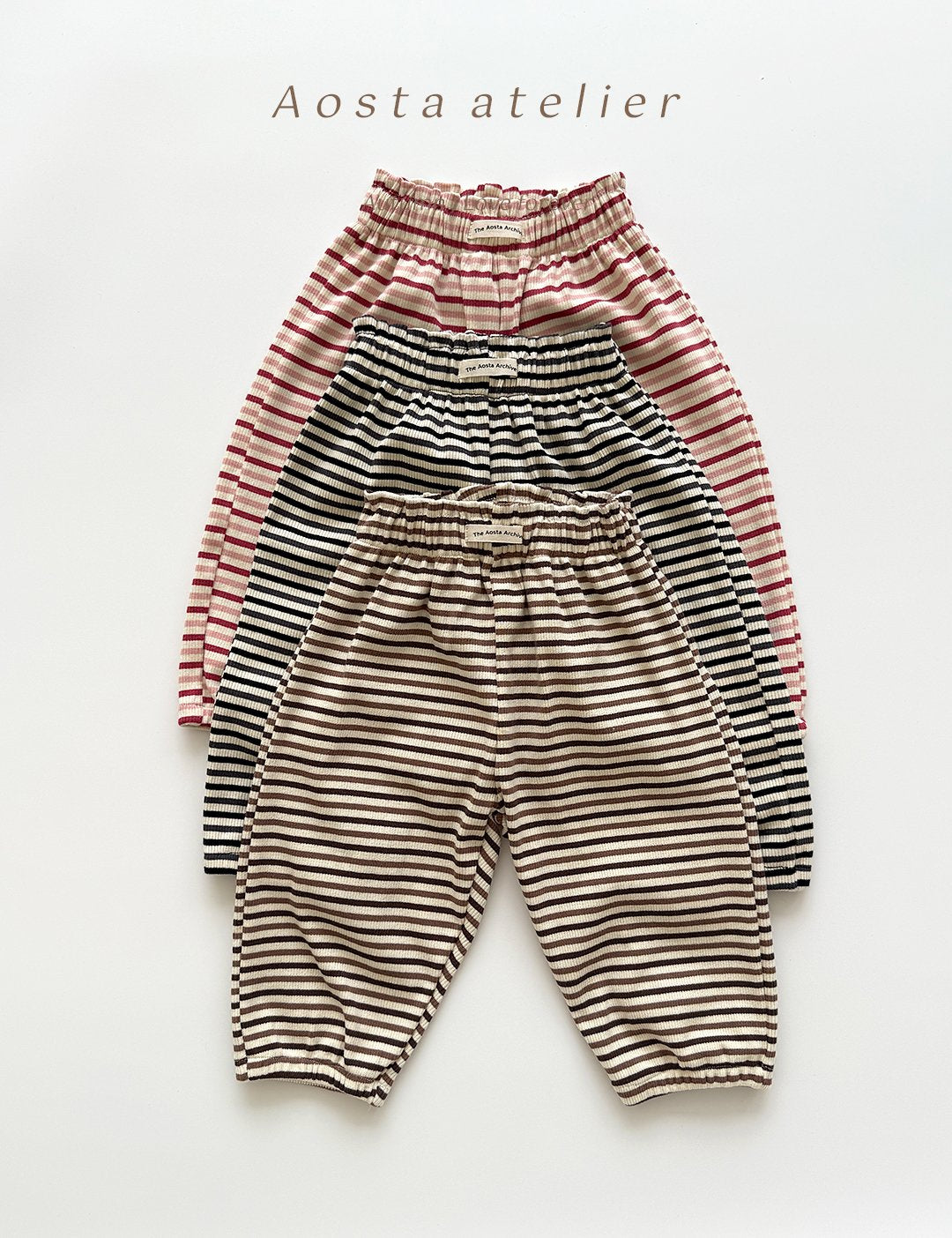 Striped chocolate pants