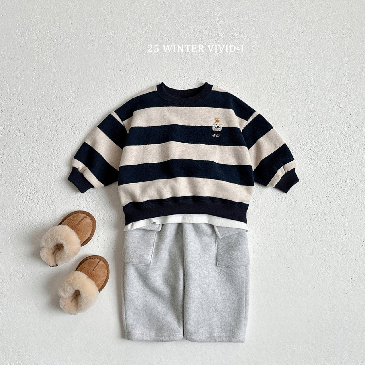 Striped bear sweatshirt