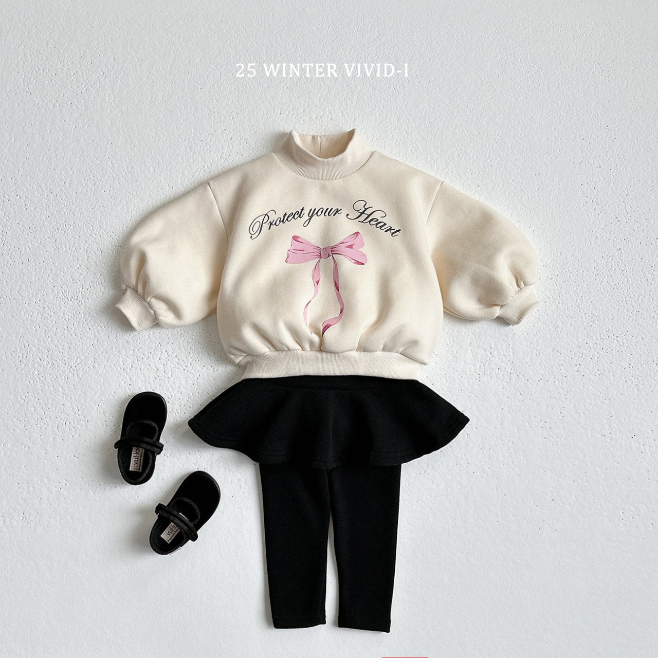 Winter fleece-lined skirt leggings