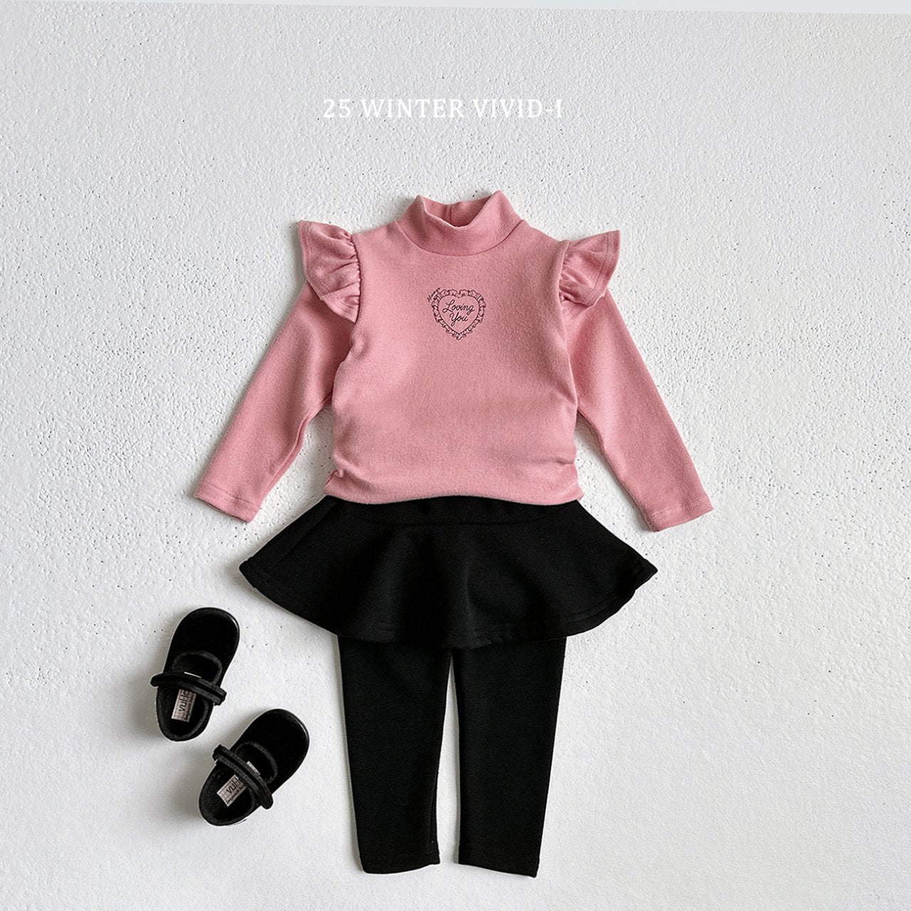 Winter fleece-lined skirt leggings
