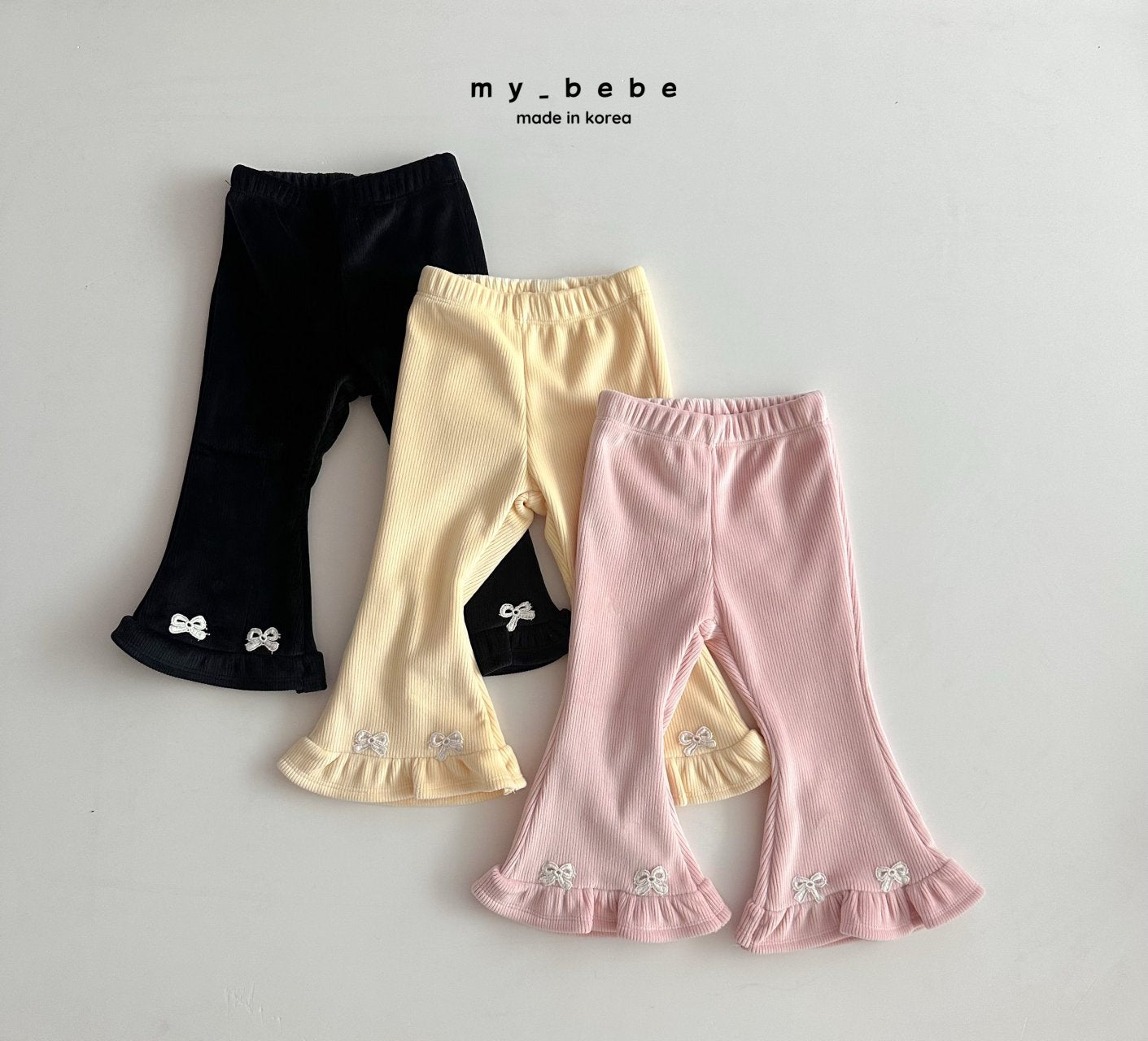Velour frill bootcut