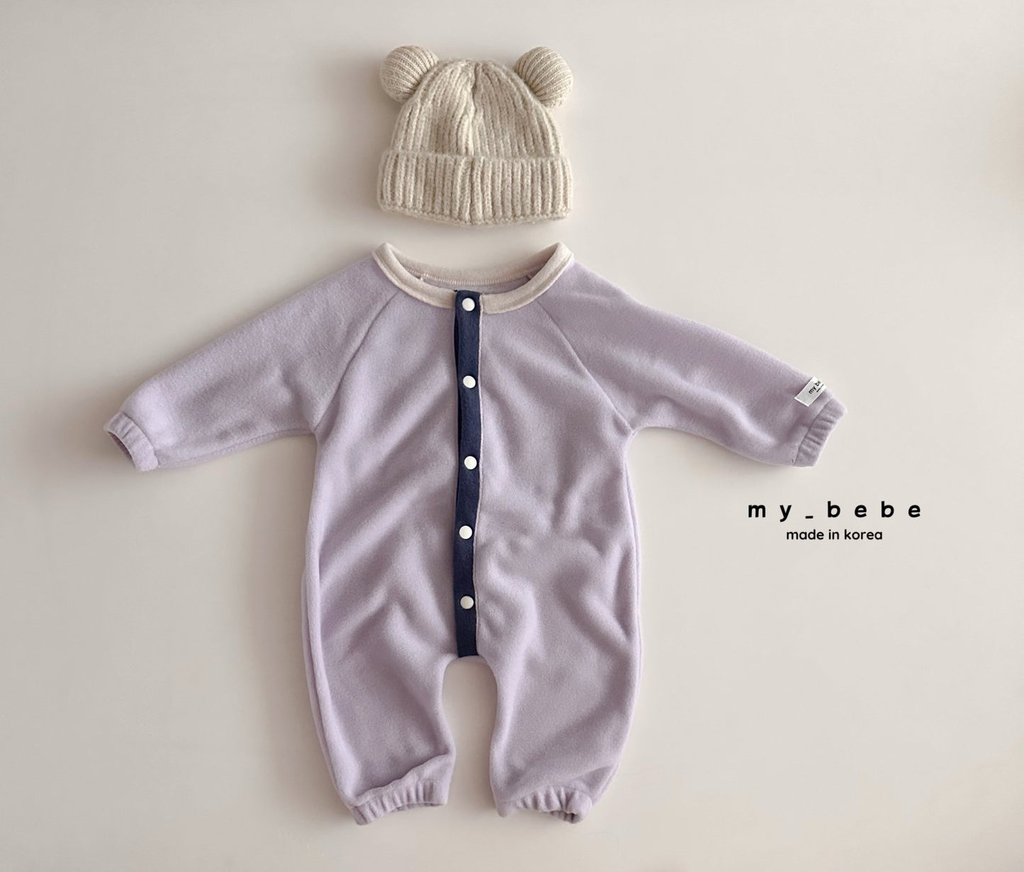 Snap fleece body suit