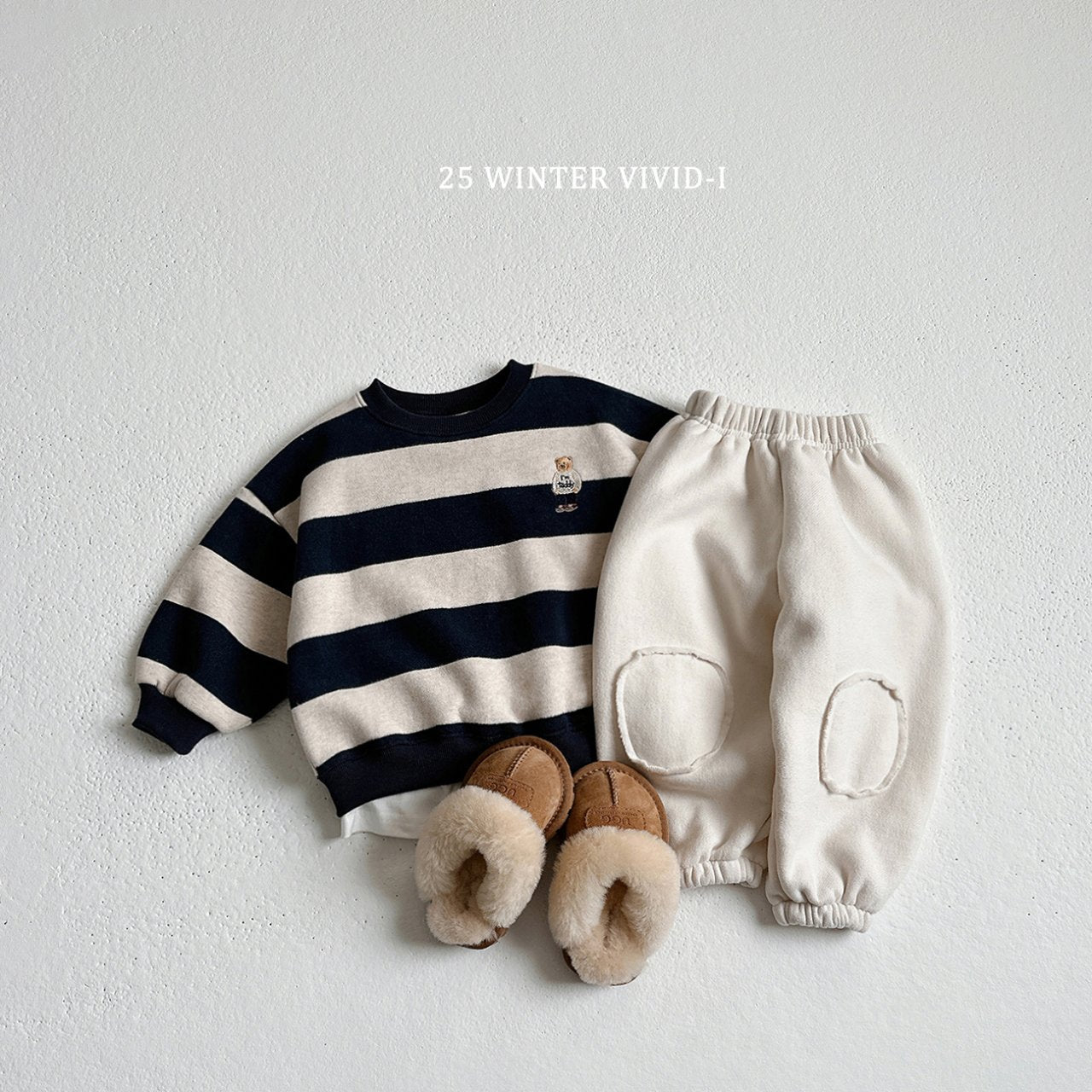 Striped bear sweatshirt