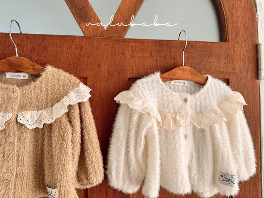 Lace yolk cardigan