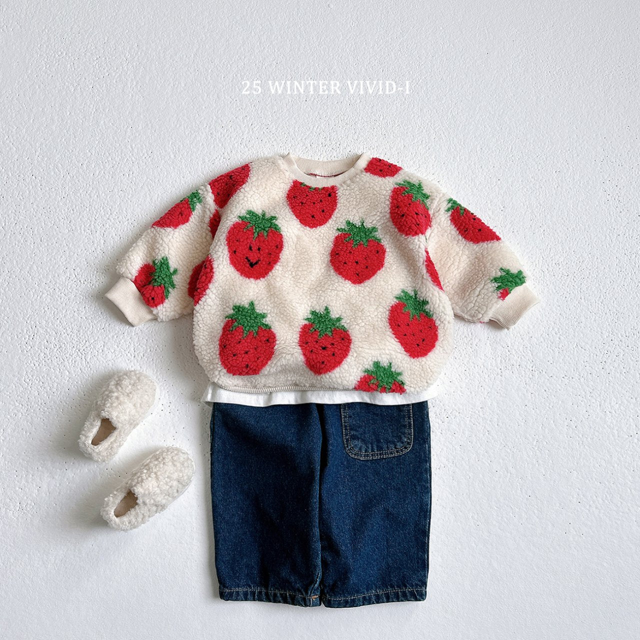 Wool pattern sweatshirt