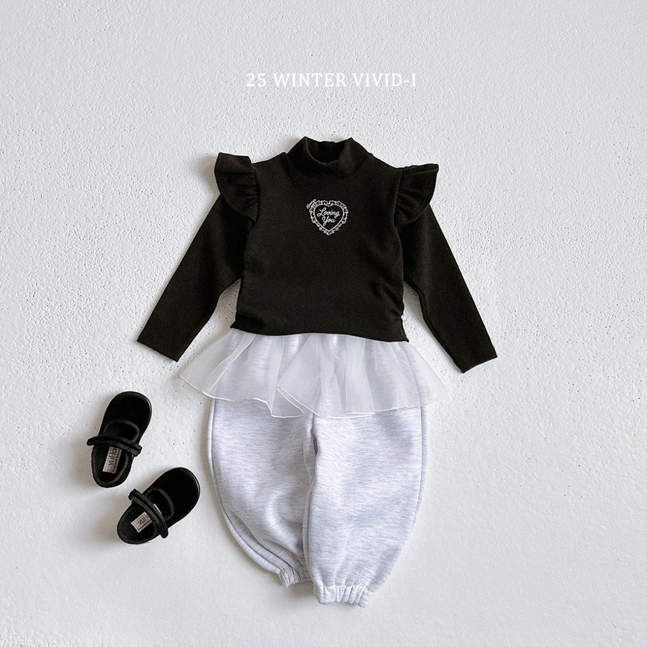 Fleece-lined chiffon skirt pants