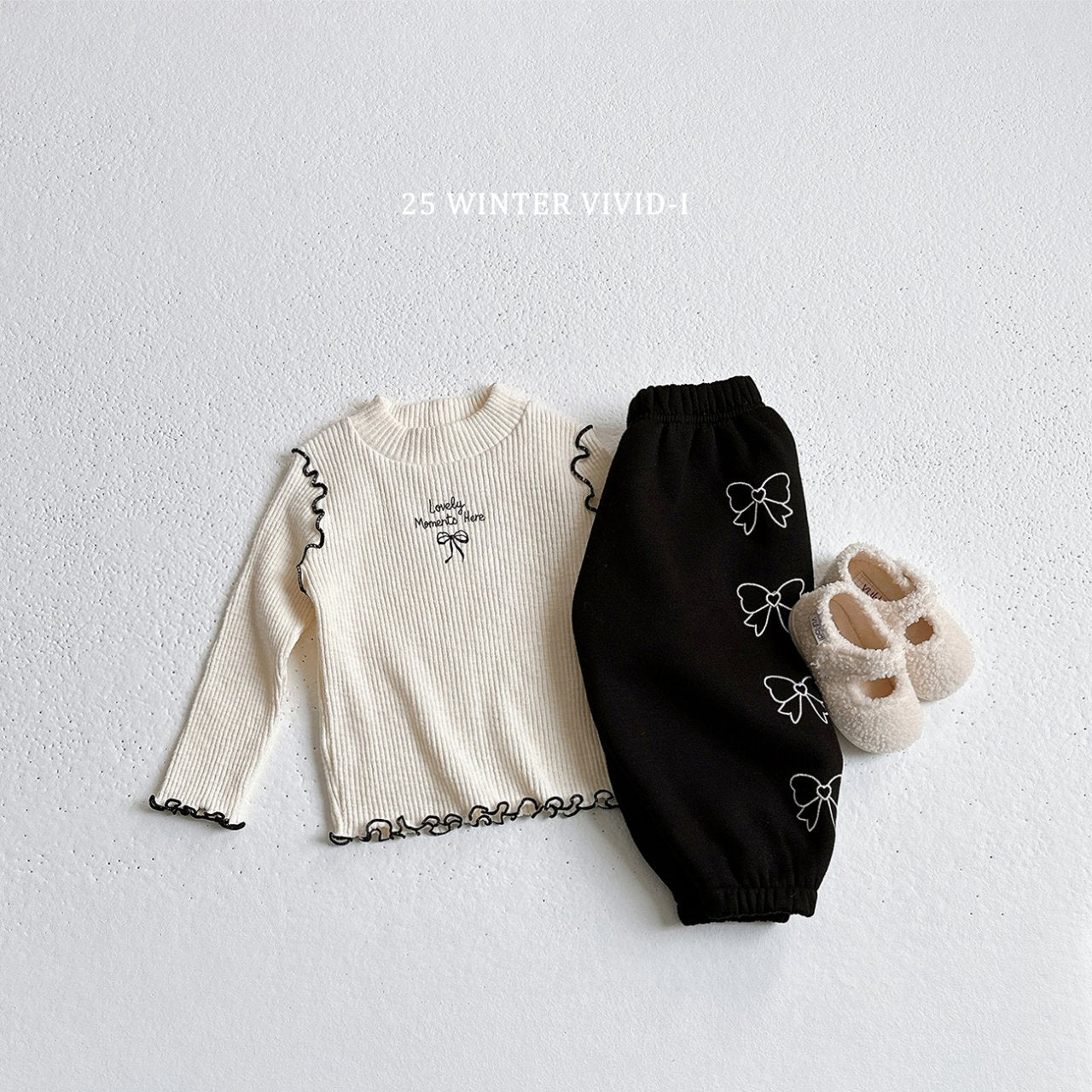 Ribbon embroidered pants
