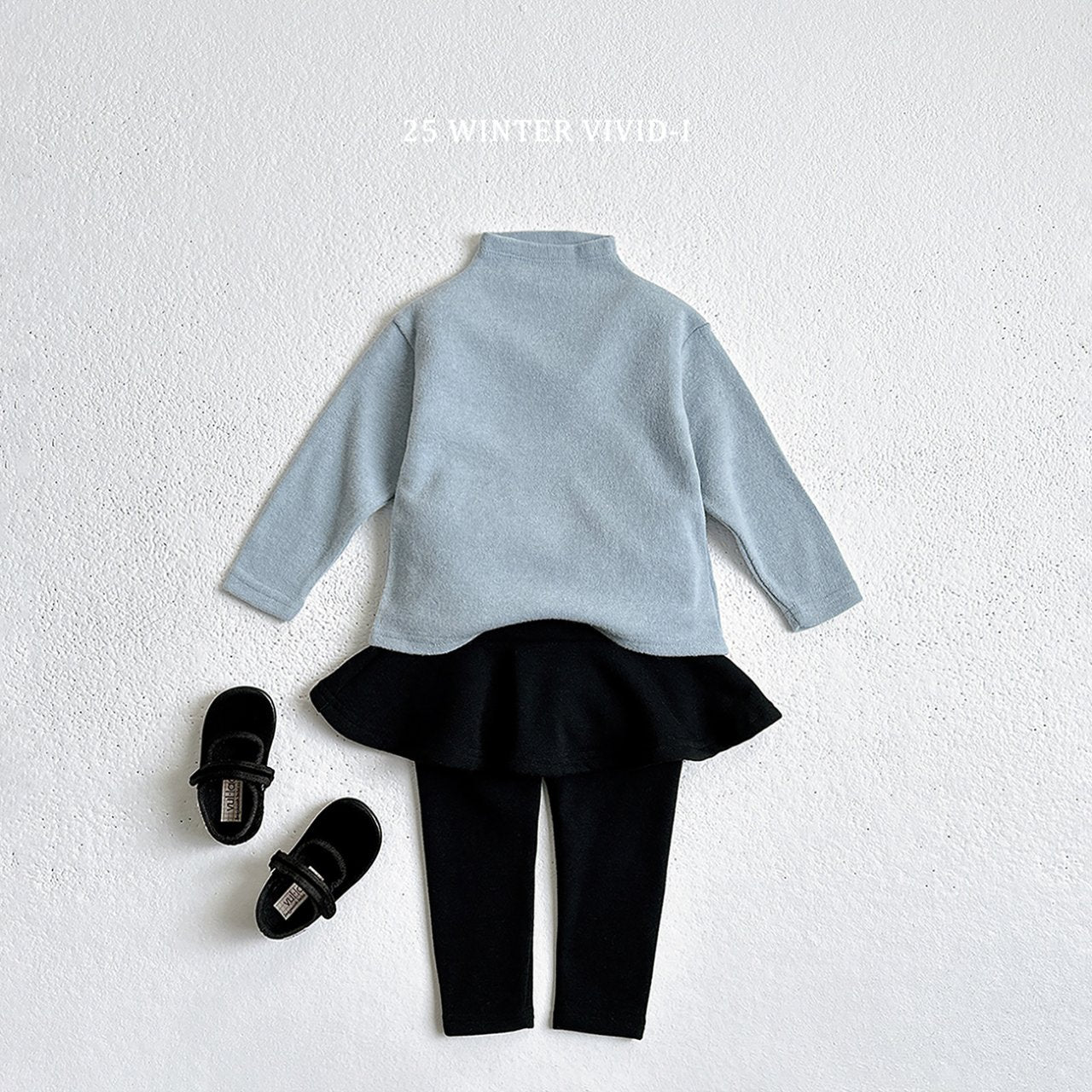Winter fleece-lined skirt leggings