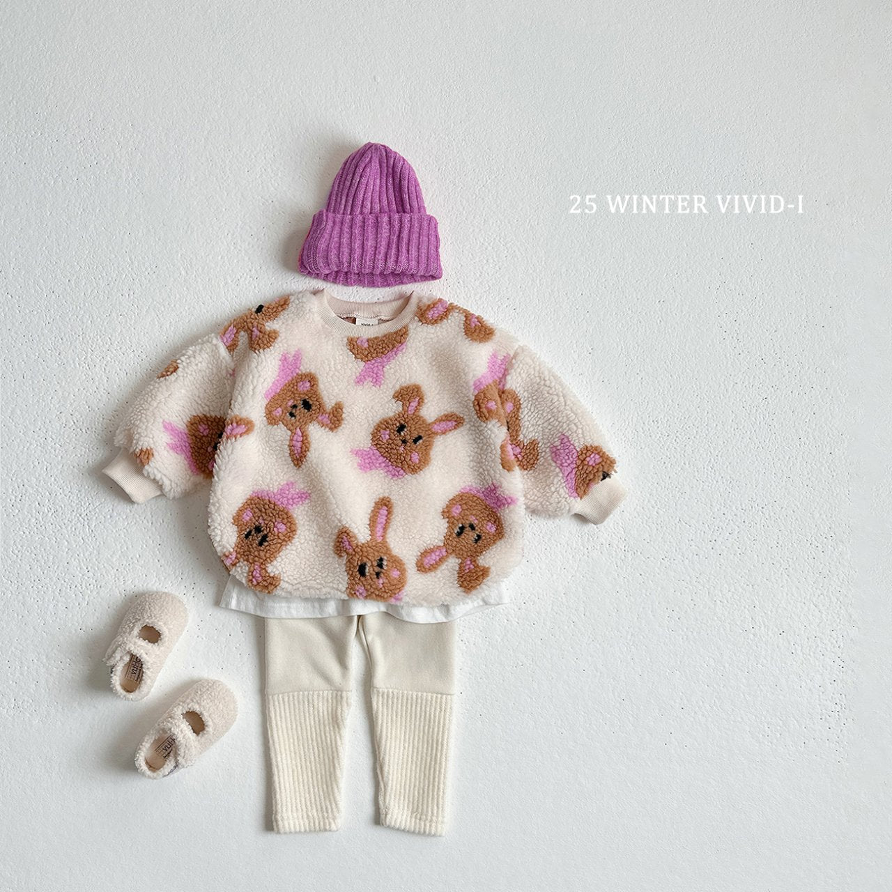Wool pattern sweatshirt