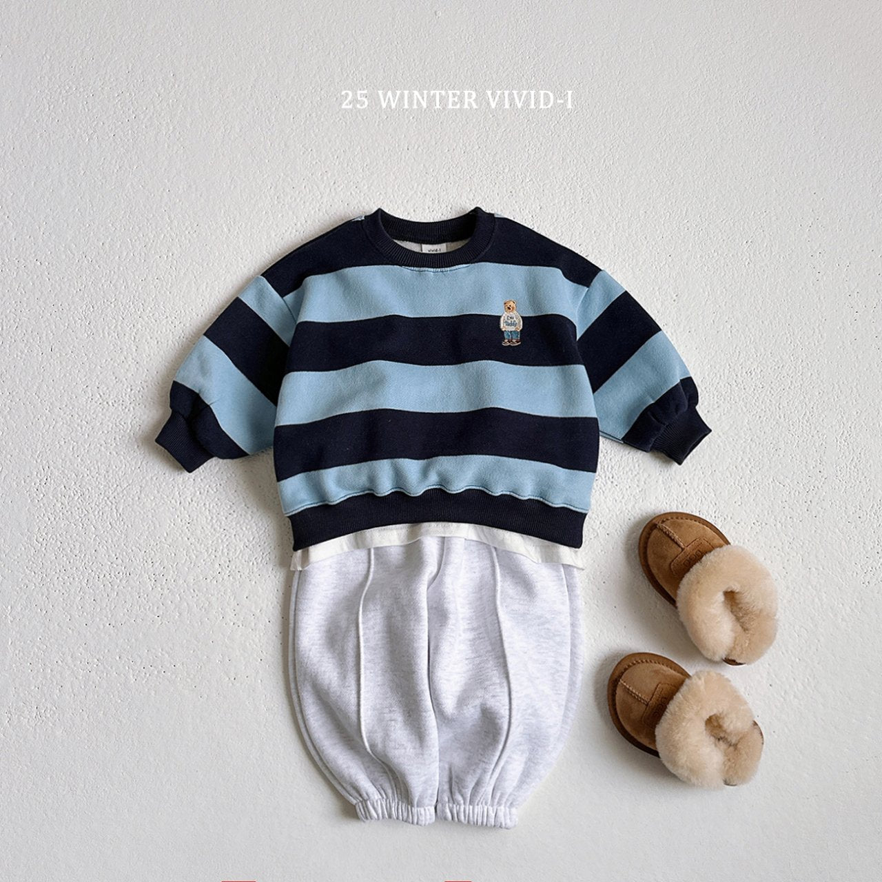 Striped bear sweatshirt