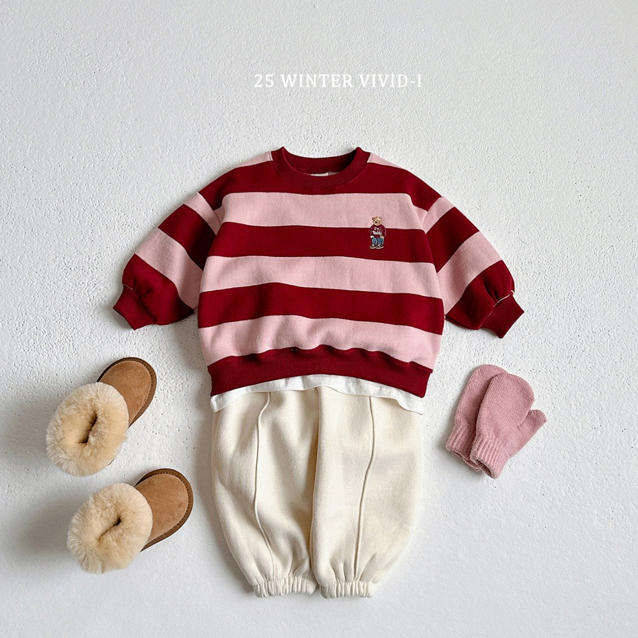 Striped bear sweatshirt