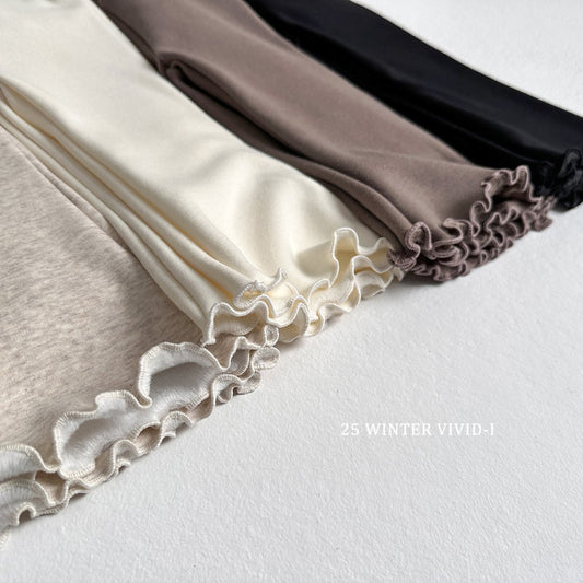 Winter plain flared pants