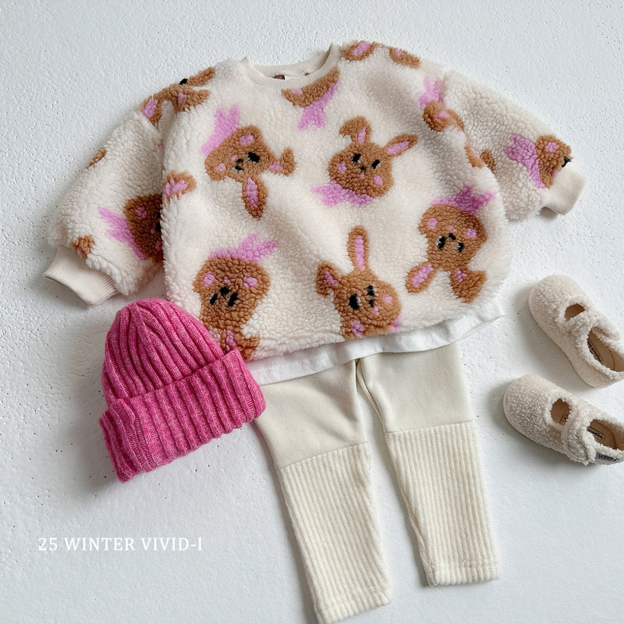 Wool pattern sweatshirt