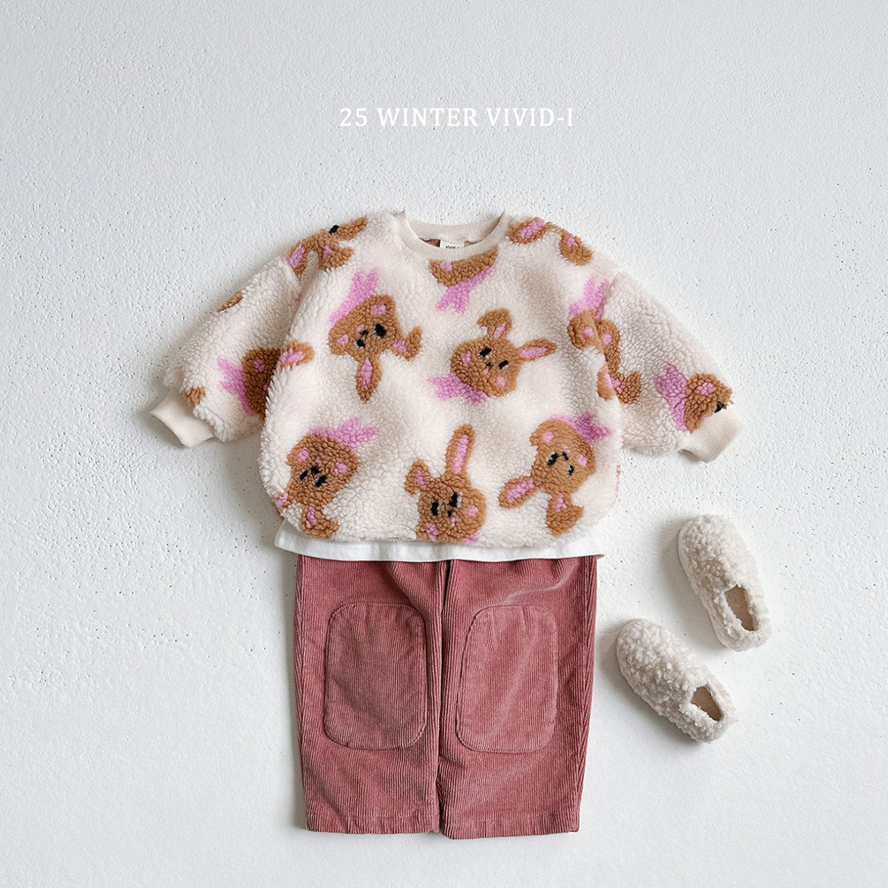 Wool pattern sweatshirt