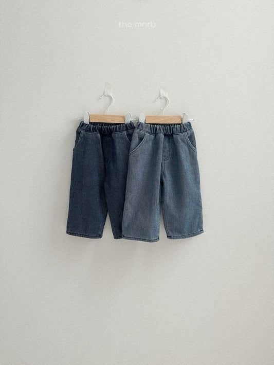 Row denim pants