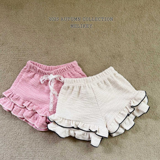 Evian frill shorts