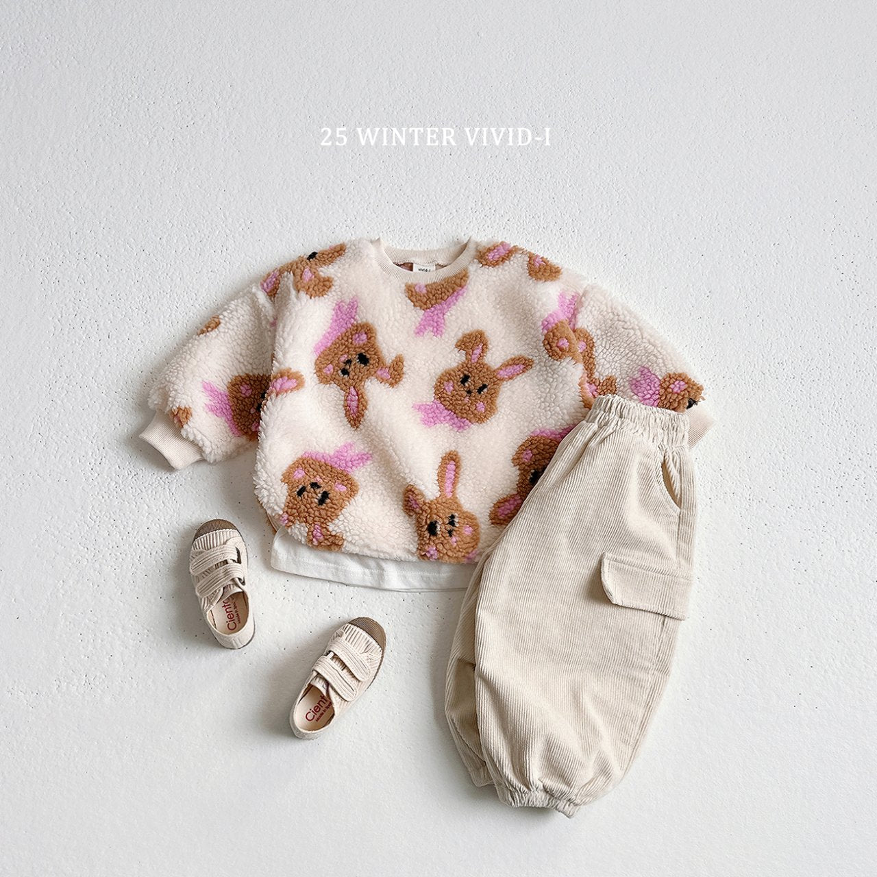 Wool pattern sweatshirt