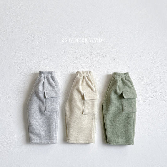 Fleece cargo pants