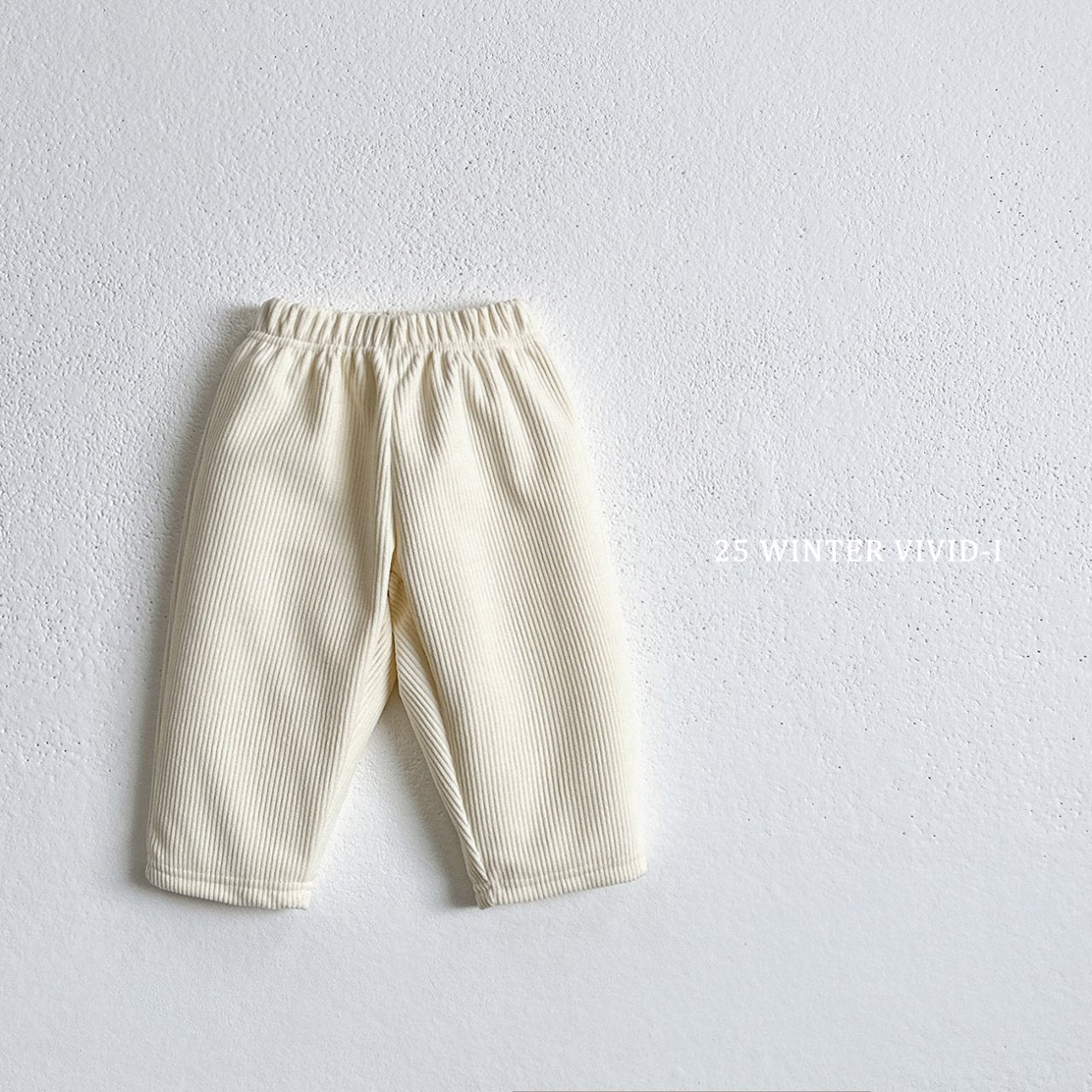 Soft fleece corduroy pants