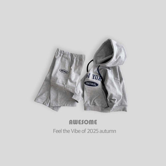 NY fleece hoodie set