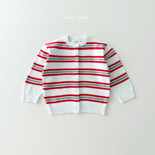 Multi-striped cardigan
