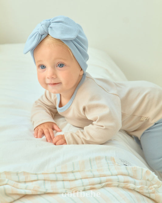 Pudding modal ribbed onesie set