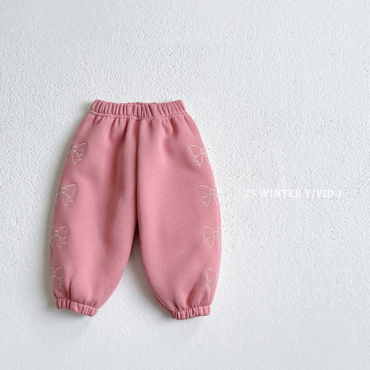 Ribbon embroidered pants