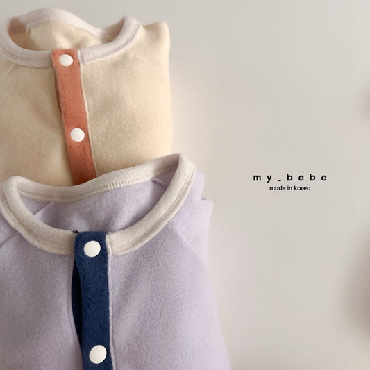 Snap fleece body suit